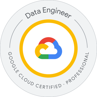 Google Cloud Certified Professional Data Engineer badge